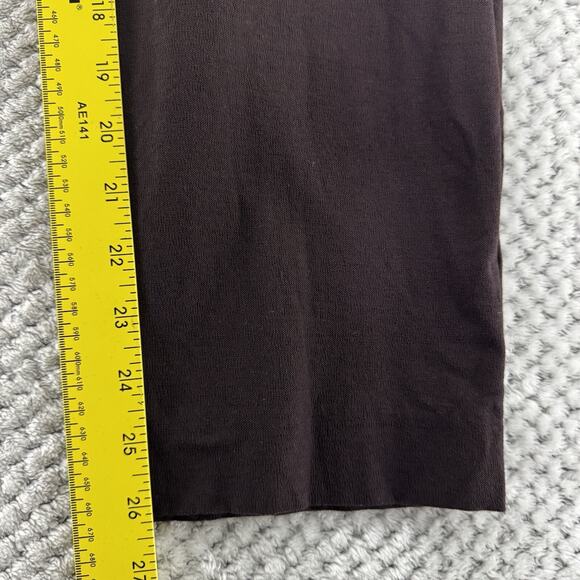 Eileen Fisher Pants Womens M Brown Stretch Pull On Lightweight Casual Mid Rise - Picture 9 of 12